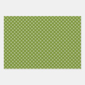 Citroen, geruite, groene stip inpakpapier vellen (Voorkant 3)