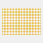 Citroen, geruite, groene stip inpakpapier vellen (Voorkant 2)