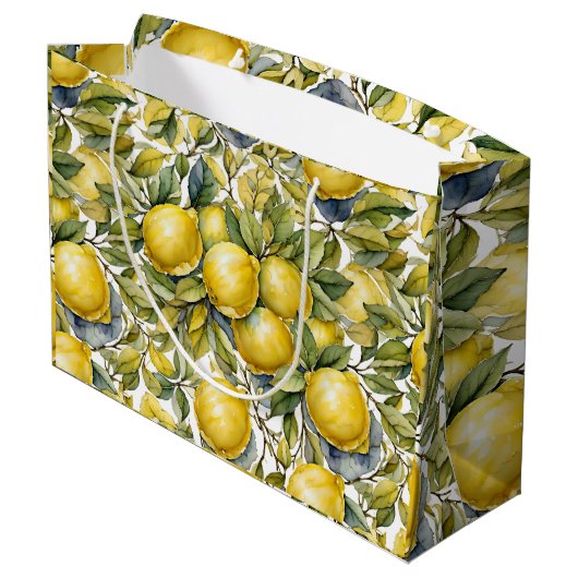 citroen geschenkzak groot cadeauzakje (Achterkant Gekanteld)