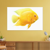 Citroen Goud Severum Cichlid Vis Verpakt Canvas (Insitu (Woonkamer))