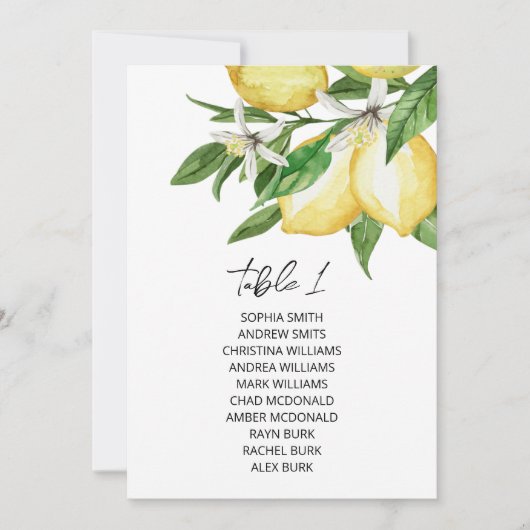 Citroen groen bruiloft zitgrafiek Kaarten (Voorkant)