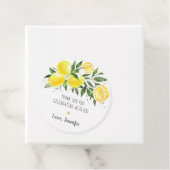 Citroen Groene Goud Bruiloftsfeest Bedankjes Labels (In situ)