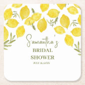 Citroen Groene Italianen Gele Olijf Bruidsfeest Kartonnen Onderzetters (Voorkant)