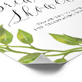 Citroen Groene Krans Bruidsfeest Welkomstbord Poster (Hoek)