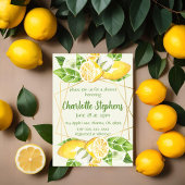 Citroen Groene Shower Uitnodiging