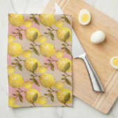 Citroen Grove Elegance -  fruitpatroon Theedoek (Quarter Fold)