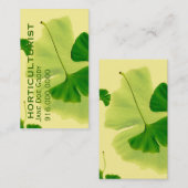 Citroen Grove Elegantie: Ginkgo bladeren Visitekaartje (Voorkant / Achterkant)