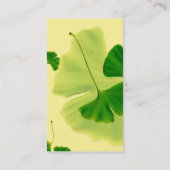 Citroen Grove Elegantie: Ginkgo bladeren Visitekaartje (Achterkant)