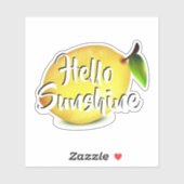 Citroen, Hallo Zonneschijn Sticker (Vel)