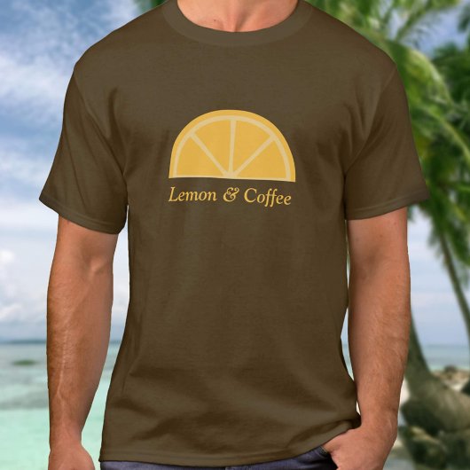 Citroen halve plak t-shirt