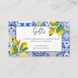 Citroen hoofd knijpen Vrijgezellenfeest Geschenkde Informatiekaartje