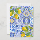 Citroen hoofd knijpen Vrijgezellenfeest Recept Kaa Notitiekaartje (Achterkant)