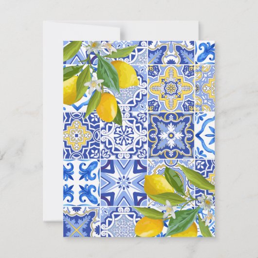 Citroen hoofd knijpen Vrijgezellenfeest Recept Kaa Notitiekaartje (Achterkant)