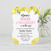 Citroen Hoofd Pers Baby Shower Uitnodiging (Staand voorkant)