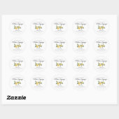 Citroen Hoofd Pers Bruiloftsborrel Ronde Sticker (Vel)