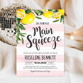 Citroen Hoofd Squeeze Bruiloft Feest Uitnodiging