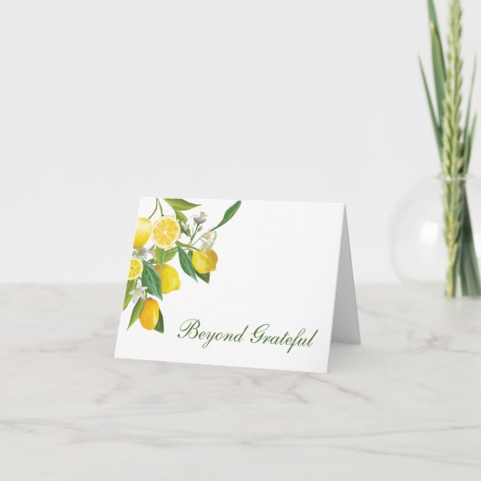 Citroen Hoofd Uitknijpen Bedankkaartjes Bedankkaart (Voorkant)