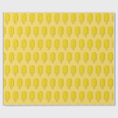 Citroen ijsstokje cadeaupapier (Vlak)