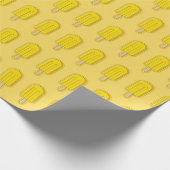 Citroen ijsstokje cadeaupapier (Hoek)