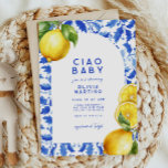 Citroen Italiaans Amalfi Blue Tegel Baby shower Kaart<br><div class="desc">Nodig uw gasten uit voor een heerlijk feest met onze Lemon Italian Amalfi Blue Tegel Baby shower Invitation. Deze uitnodiging geeft de essentie weer van de prachtige Amalfikust met zijn levendige citroenmotieven en ingewikkelde design van blauw tegel,  ideaal voor een fris en elegant baby shower.</div>