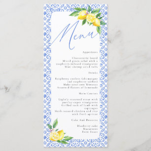 Citroen Italiaans Positano Trouwmenu Menu