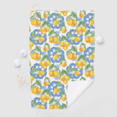 Citroen Italiaanse print klassieker Amalfi kust Golfhanddoek (Insitu)