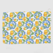 Citroen Italiaanse print klassieker Amalfi kust Golfhanddoek (Horizontaal)