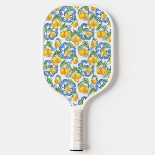 Citroen Italiaanse print klassieker Amalfi kust Pickleball Paddle (Achterkant)