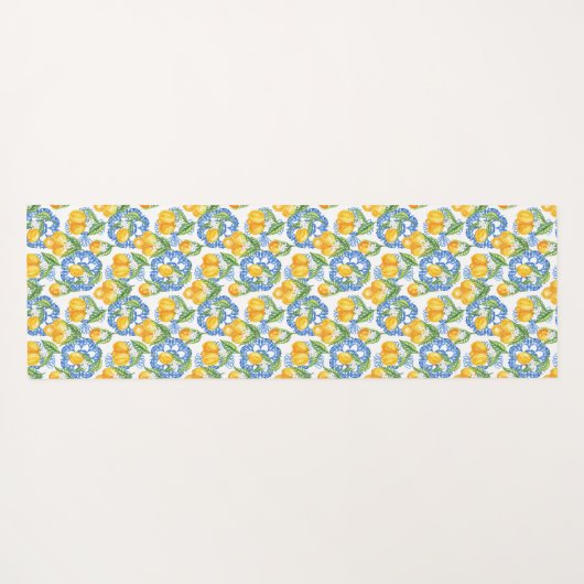 Citroen Italiaanse print klassieker Amalfi kust Yogamat (Achterkant (horizontaal))