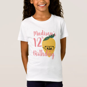 Citroen Karakter Verjaardag T-shirts voor Meisjes