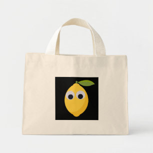 Citroen Karakter, zoet fruit met googly ogen Mini Tote Bag