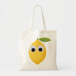 Citroen Karakter, zoet fruit met googly ogen Tote Bag