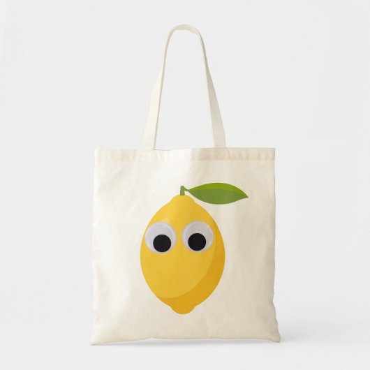 Citroen Karakter, zoet fruit met googly ogen Tote Bag (Voorkant)