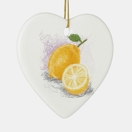 citroen keramisch ornament (Rechts)
