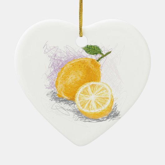 citroen keramisch ornament (Achterkant)