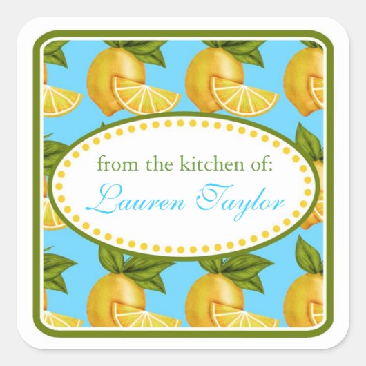 Citroen Keuken stickers (Voorkant)