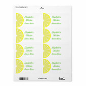 Citroen Keukenlabels Etiket (Full Sheet)