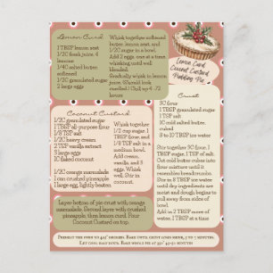 Citroen Kokosnoot Custard Pie Recept Briefkaart