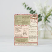 Citroen Kokosnoot Custard Pie Recept Briefkaart (Staand voorkant)