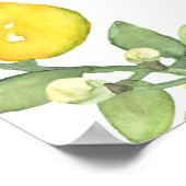 Citroen Krans Bruiloftfeest Welkom Bord Poster (Hoek)