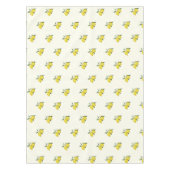 Citroen laat citrusgeel patroon tafelkleed (Voorkant)