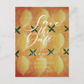 Citroen Land Script Save the Date Briefkaart (Voorkant)