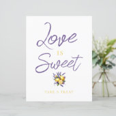 Citroen Lavendel Vrijgezellenfeest Treats Teken (Staand voorkant)