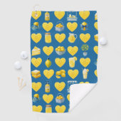 Citroen Liefde Patroon Golfhanddoek (Insitu)