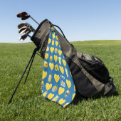 Citroen Liefde Patroon Golfhanddoek (Groen)
