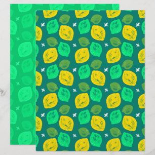 Citroen Lime Scrapbook Papier