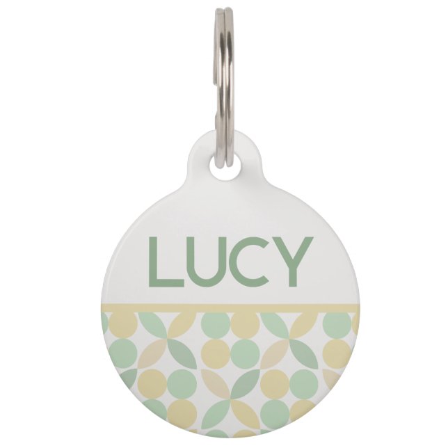 Citroen/Limoen Citrus Mok Huisdierpenning (Voorkant)