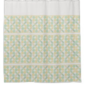 Citroen/Limoen Citrus Retro Douchegordijn (Voorkant)