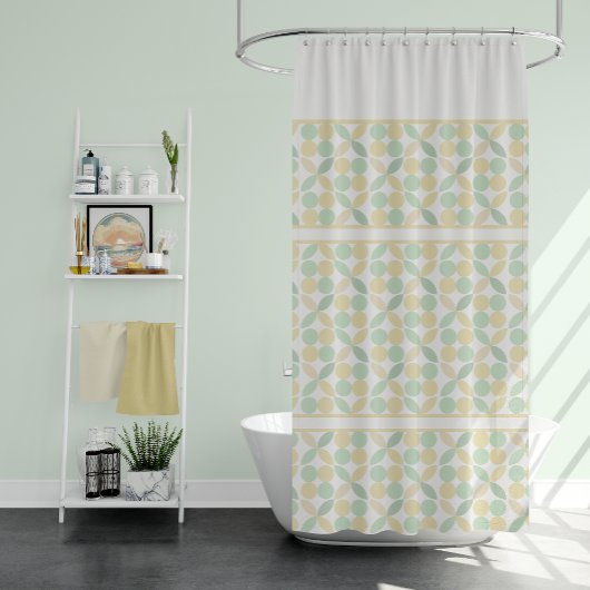 Citroen/Limoen Citrus Retro Douchegordijn