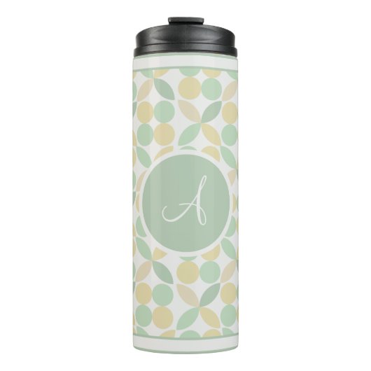 Citroen/Limoen Citrus Retro Travel Mug Thermosbeker (Voorkant)